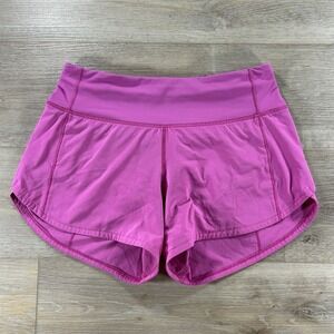 Lululemon Size 4 Mid-Rise Speed Up 4" Short Long Ripened Raspberry W7ARVT